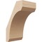 Ekena Millwork 5-inch W x 6-inch D x 10-inch H Legacy Rough Cedar Woodgrain TimberThane Knee Brace, Primed BRCUR05X06X10LECRCPR - alternate 1